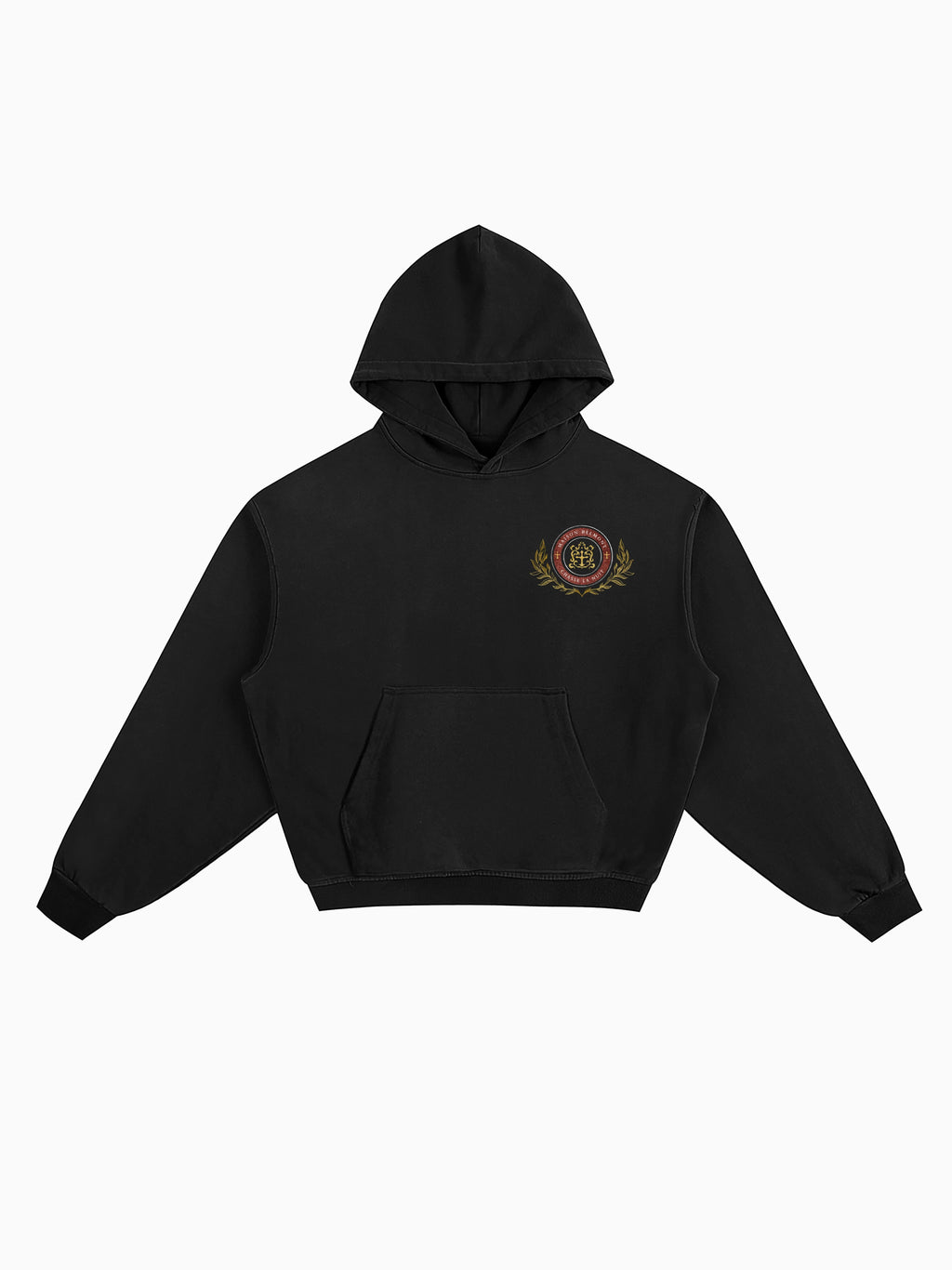 Belmont Box Hoodie - Black