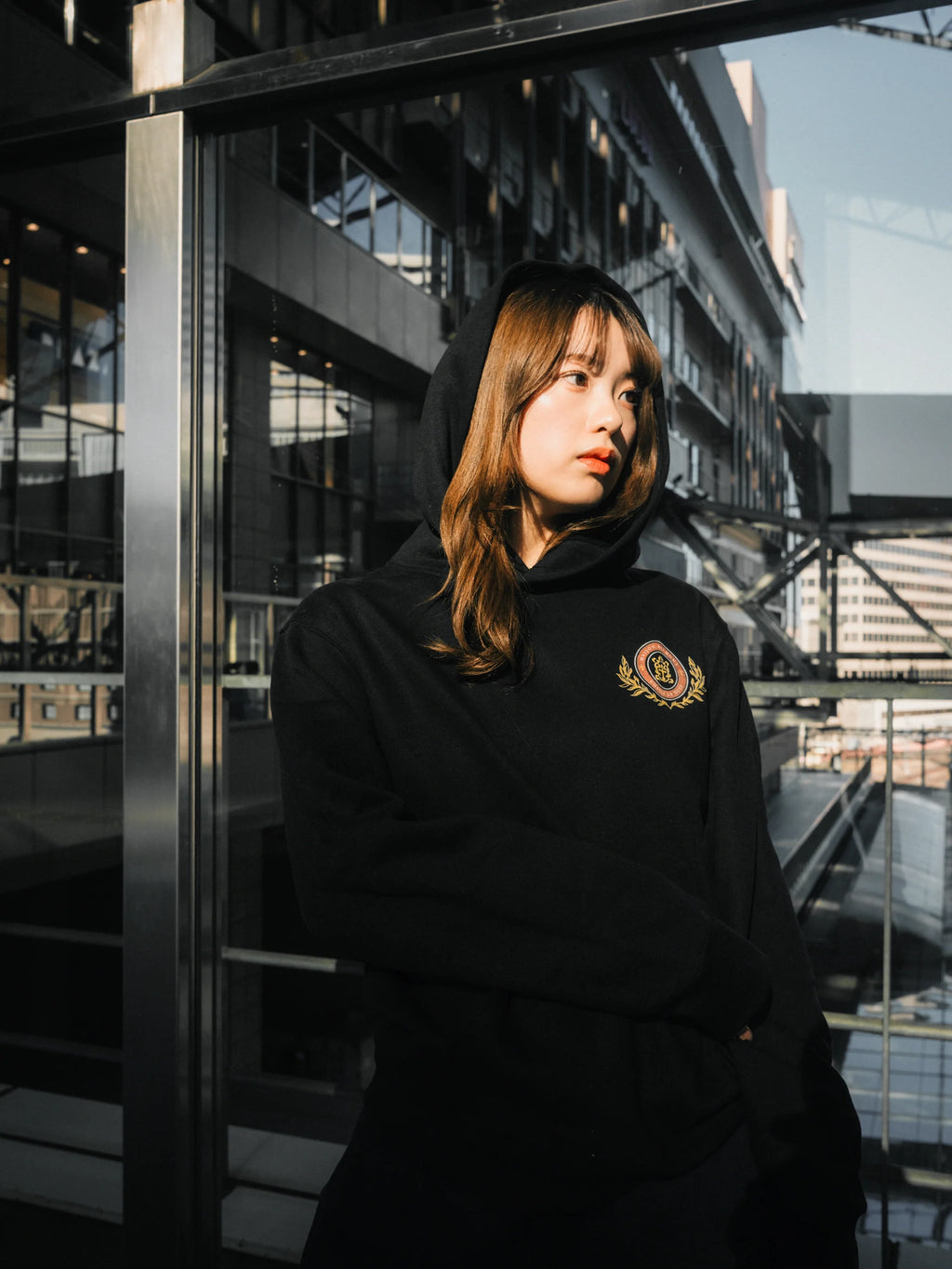 Belmont Box Hoodie - Black