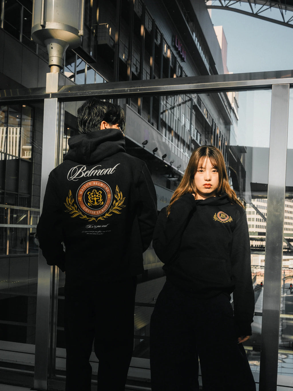 Belmont Box Hoodie - Black