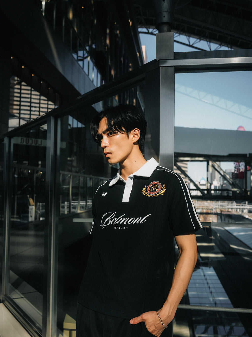 Belmont Varsity Polo - Black