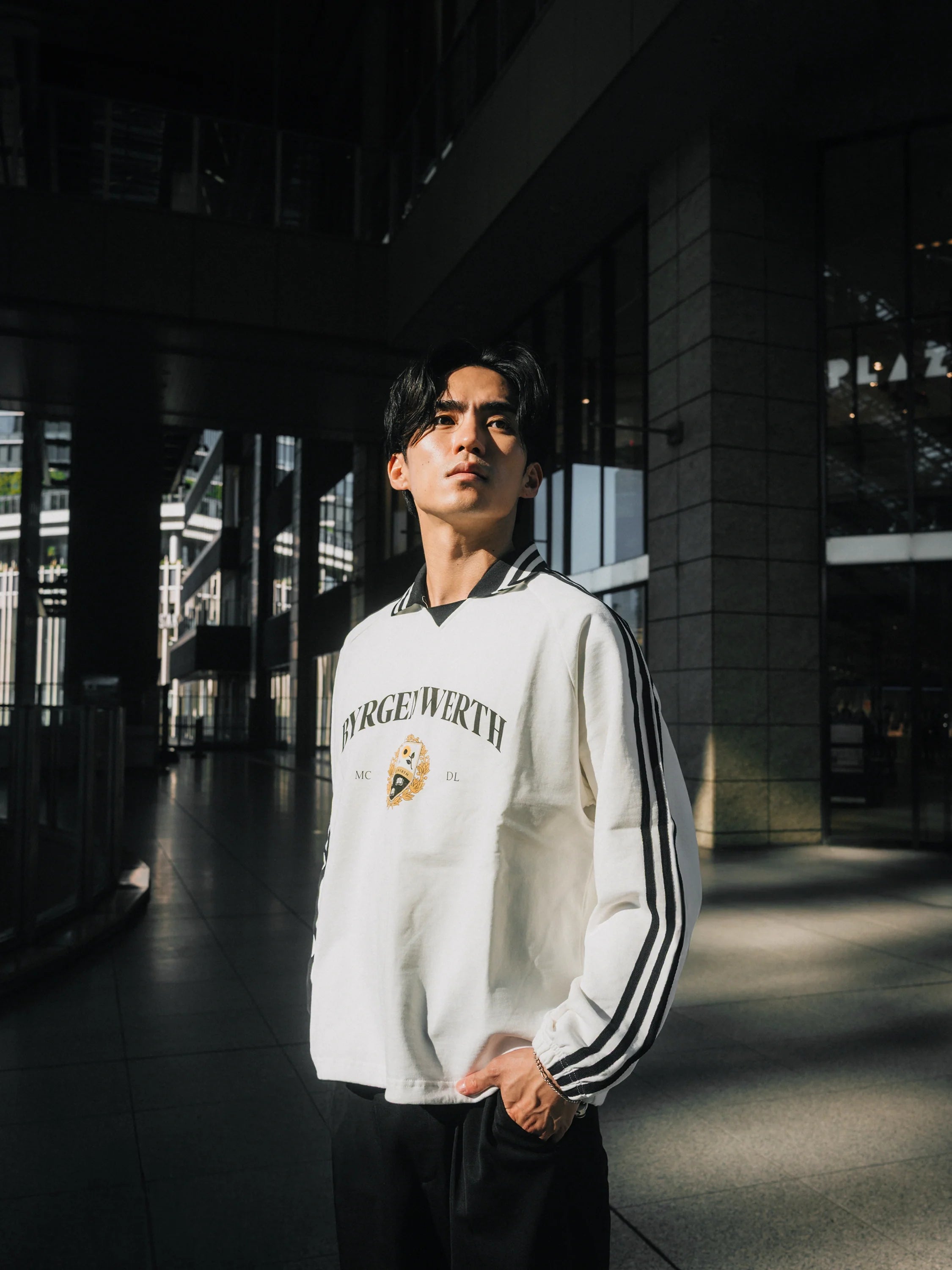 Byrgenwerth Lapel Sweater Polo - White