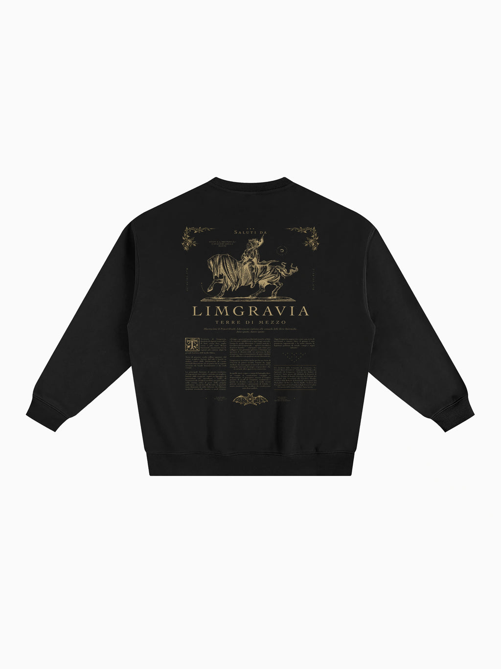 Cavalieri Box Crewneck - Black