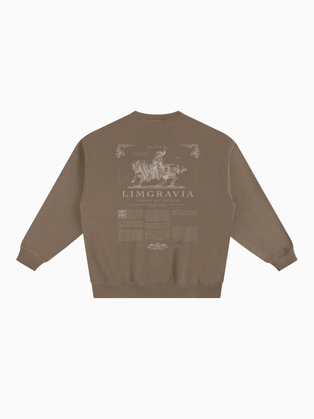 Cavalieri Box Crewneck - Coffee