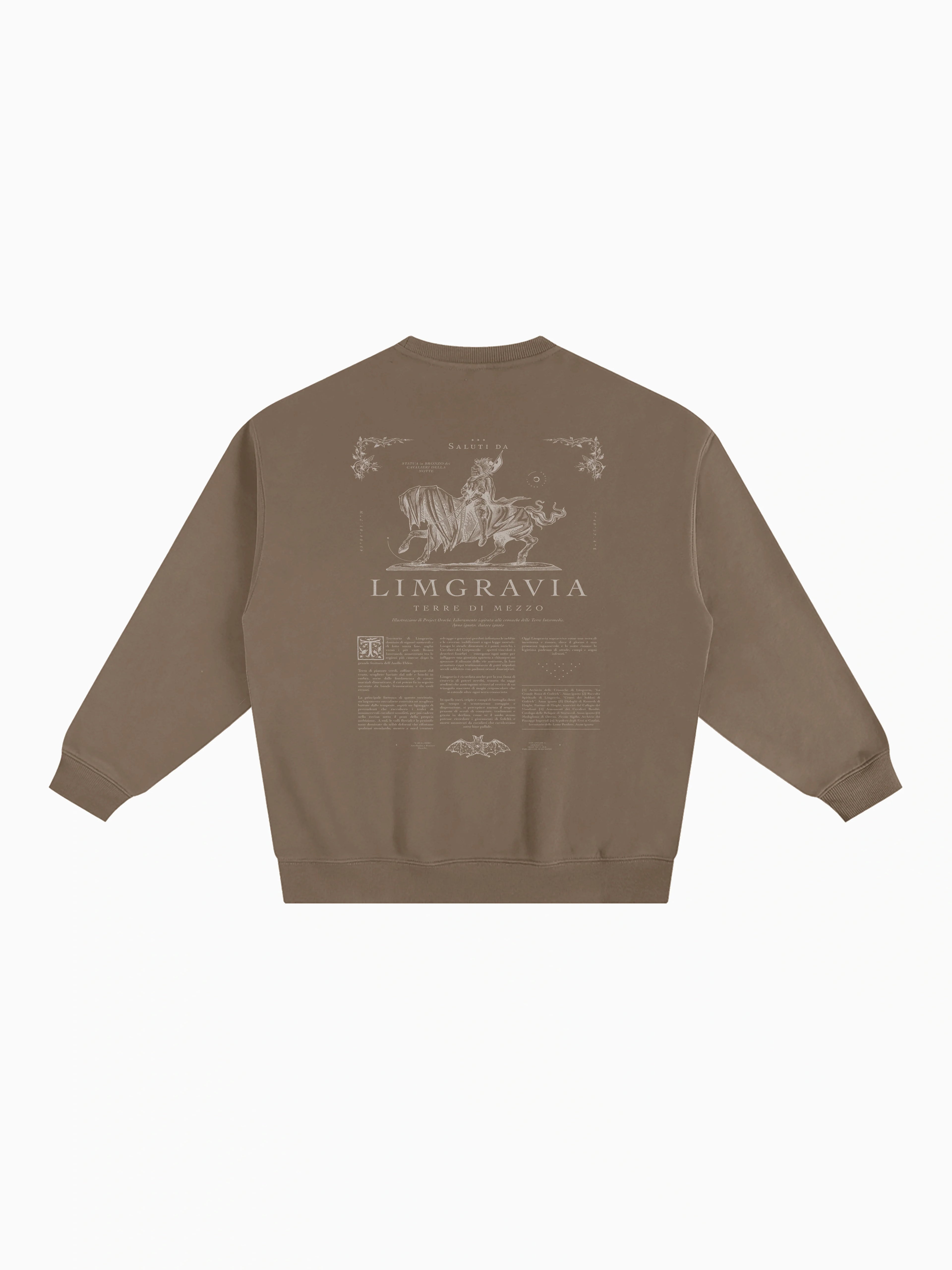 Cavalieri Box Crewneck - Coffee