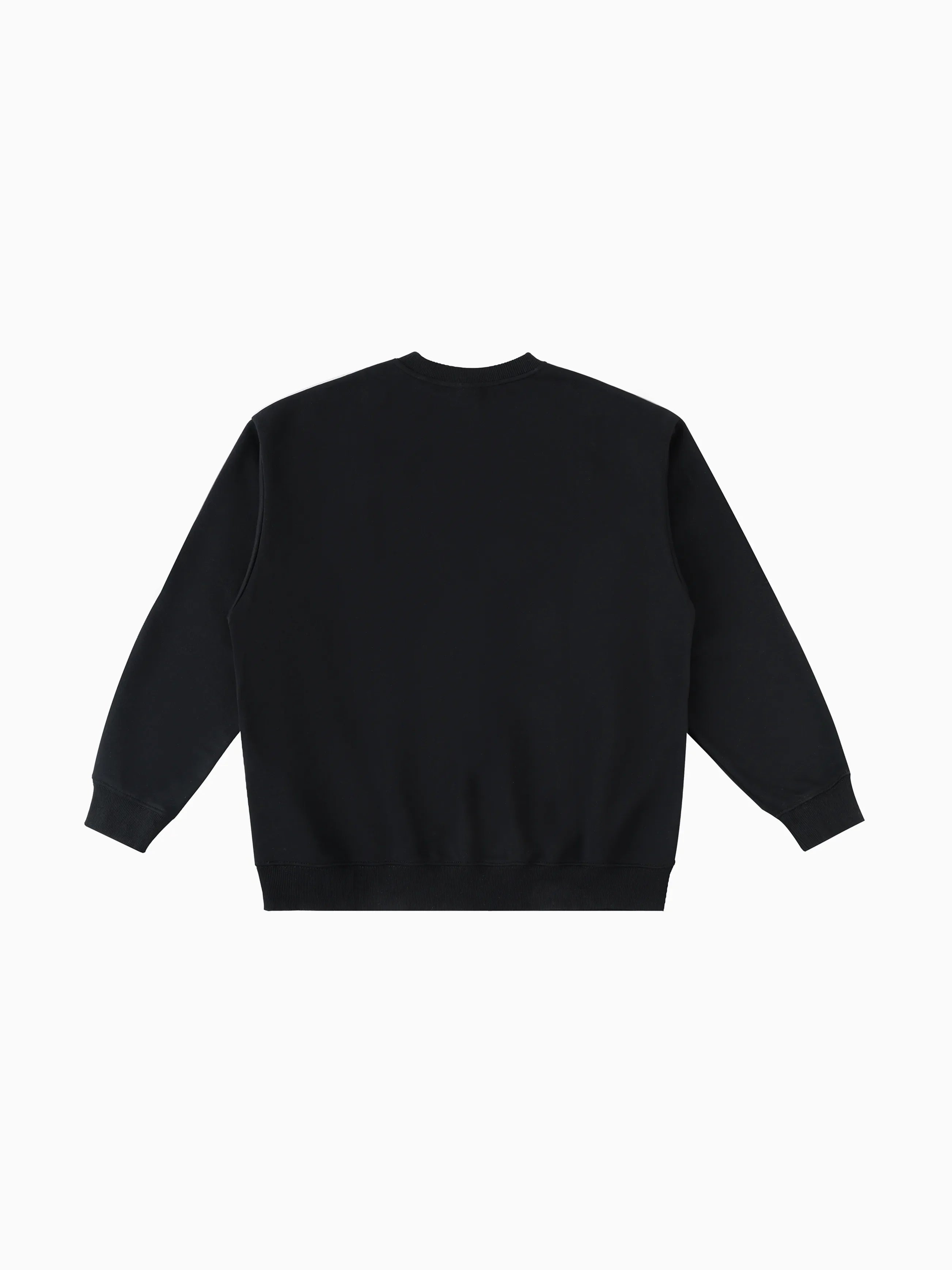 Red Elk Contrast Crewneck - Black