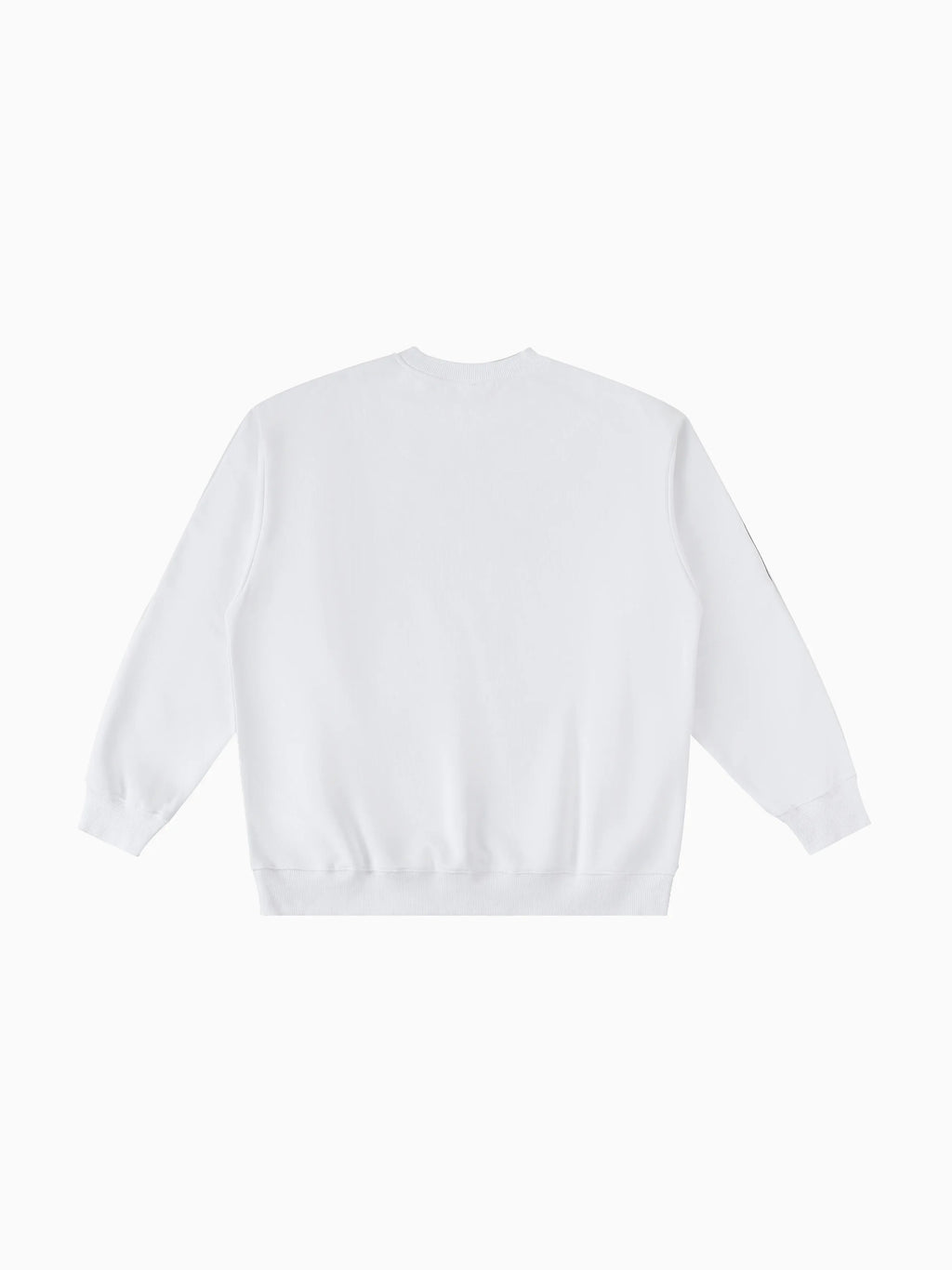 Red Elk Contrast Crewneck - White