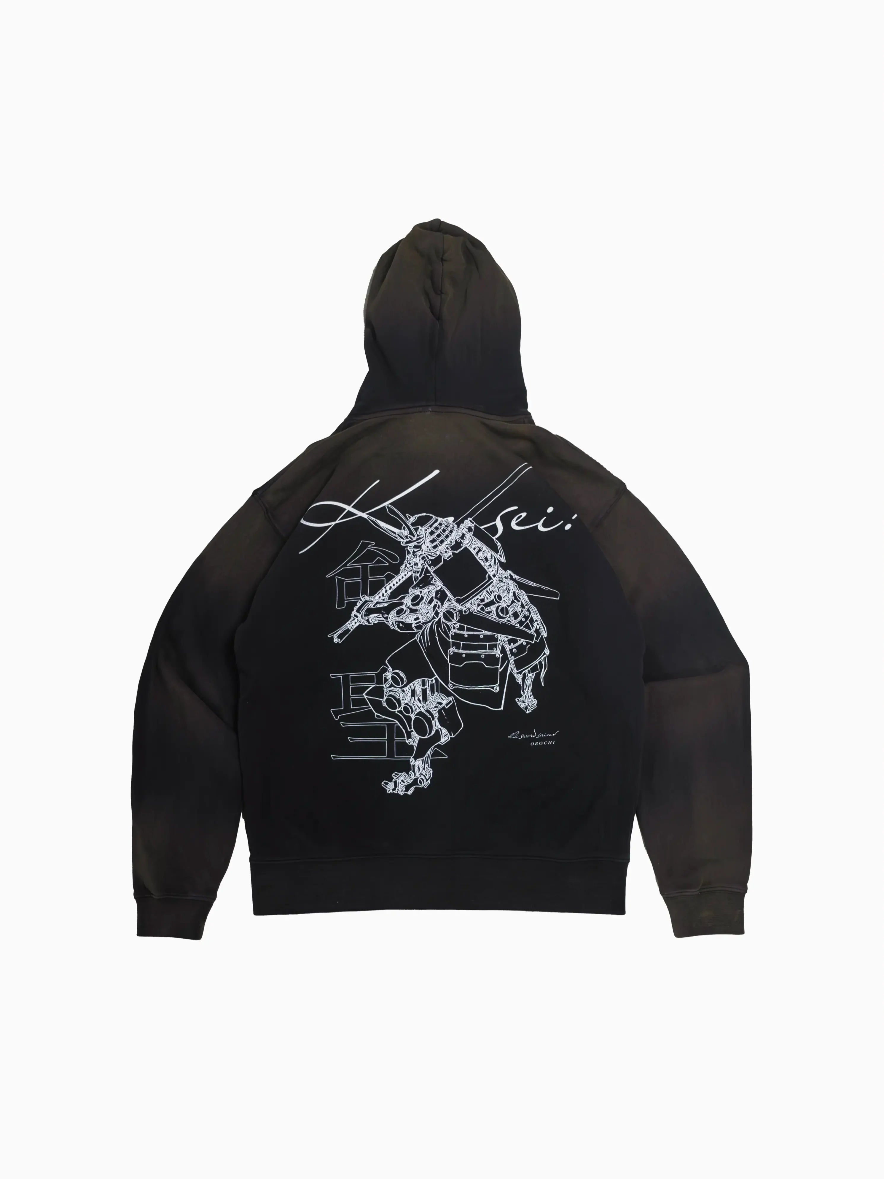 Cyber Kensei Zip Hoodie - Mocha