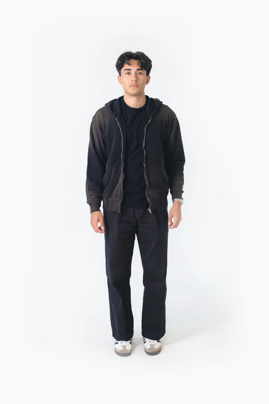 Cyber Kensei Zip Hoodie - Mocha