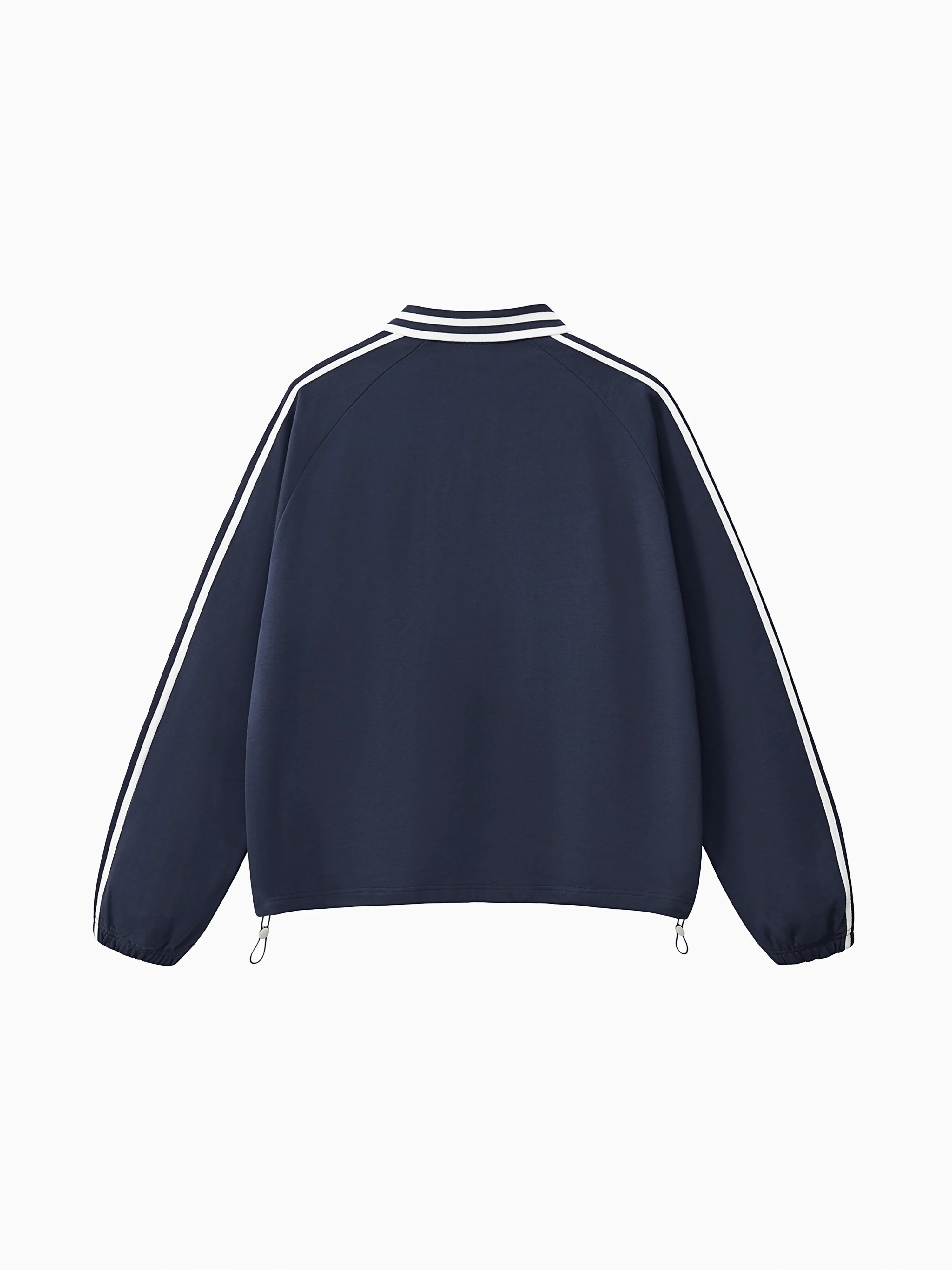 Lucaria Lapel Sweater Polo - Navy