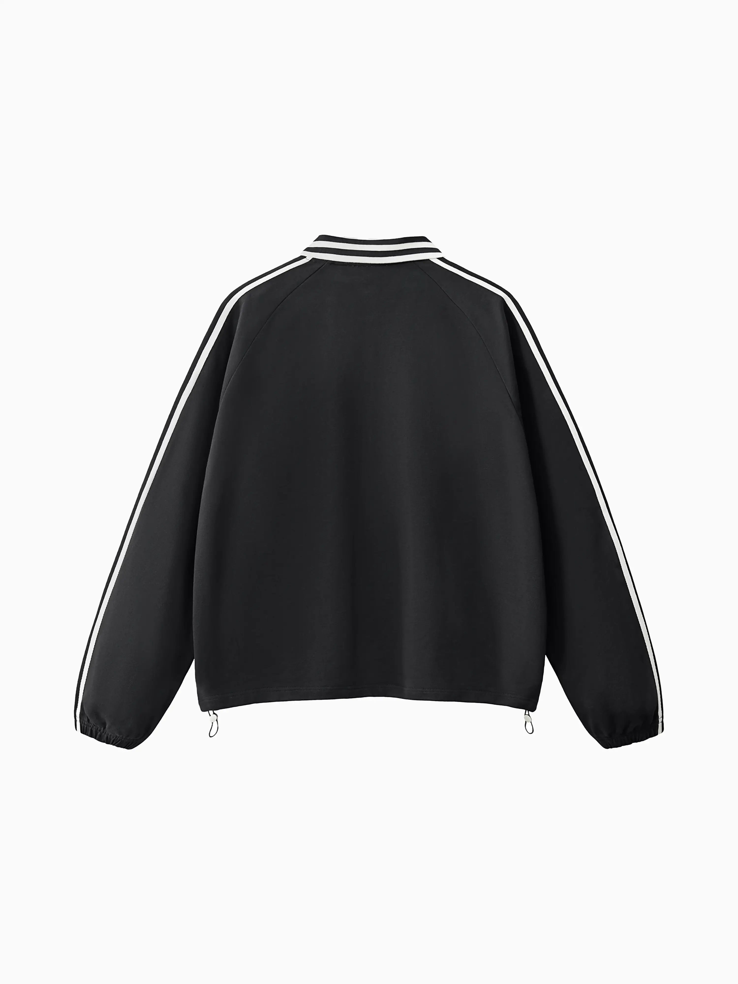 Belmont Lapel Sweater Polo - Black
