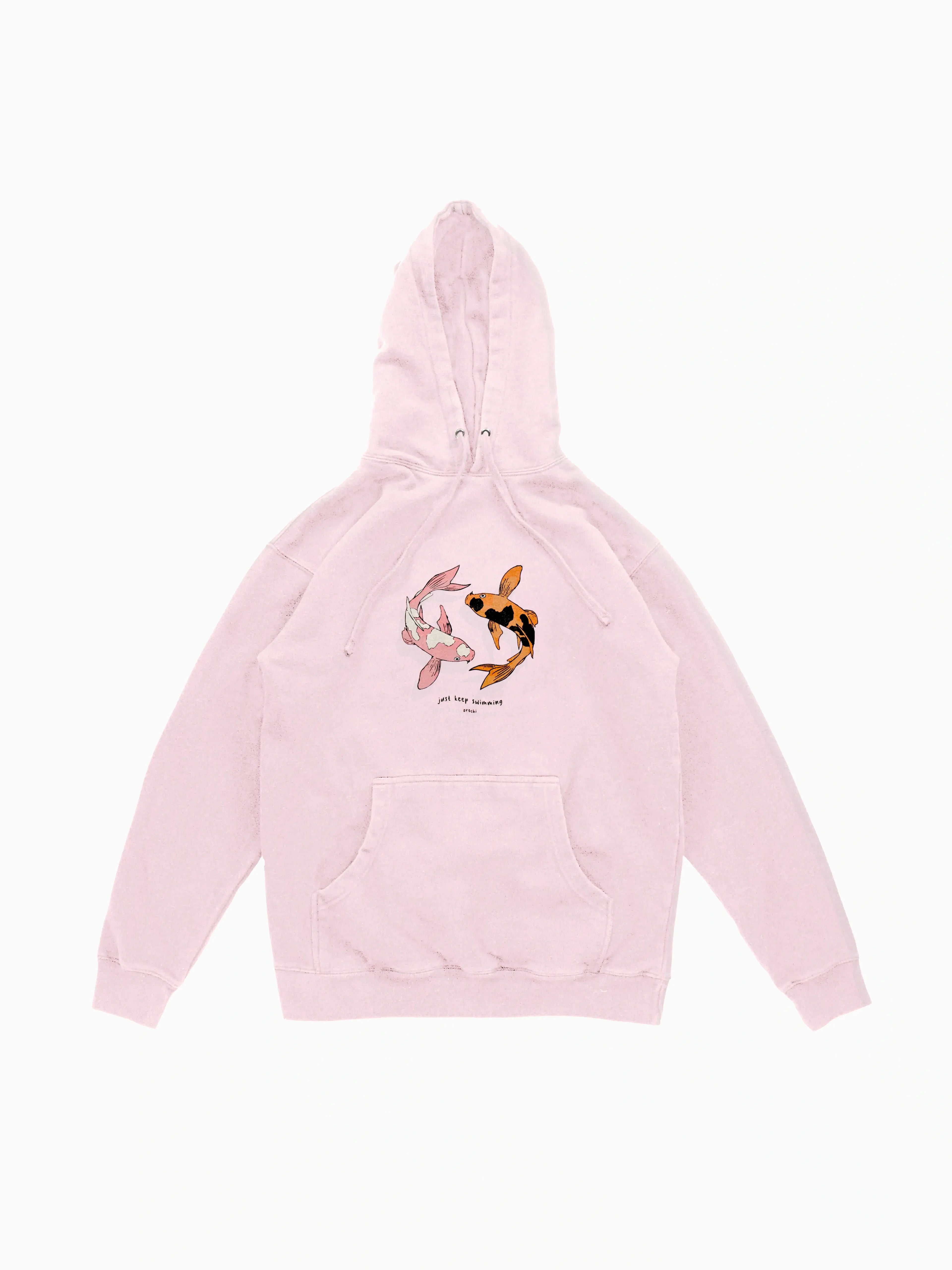 Koi Hoodie - Light Pink