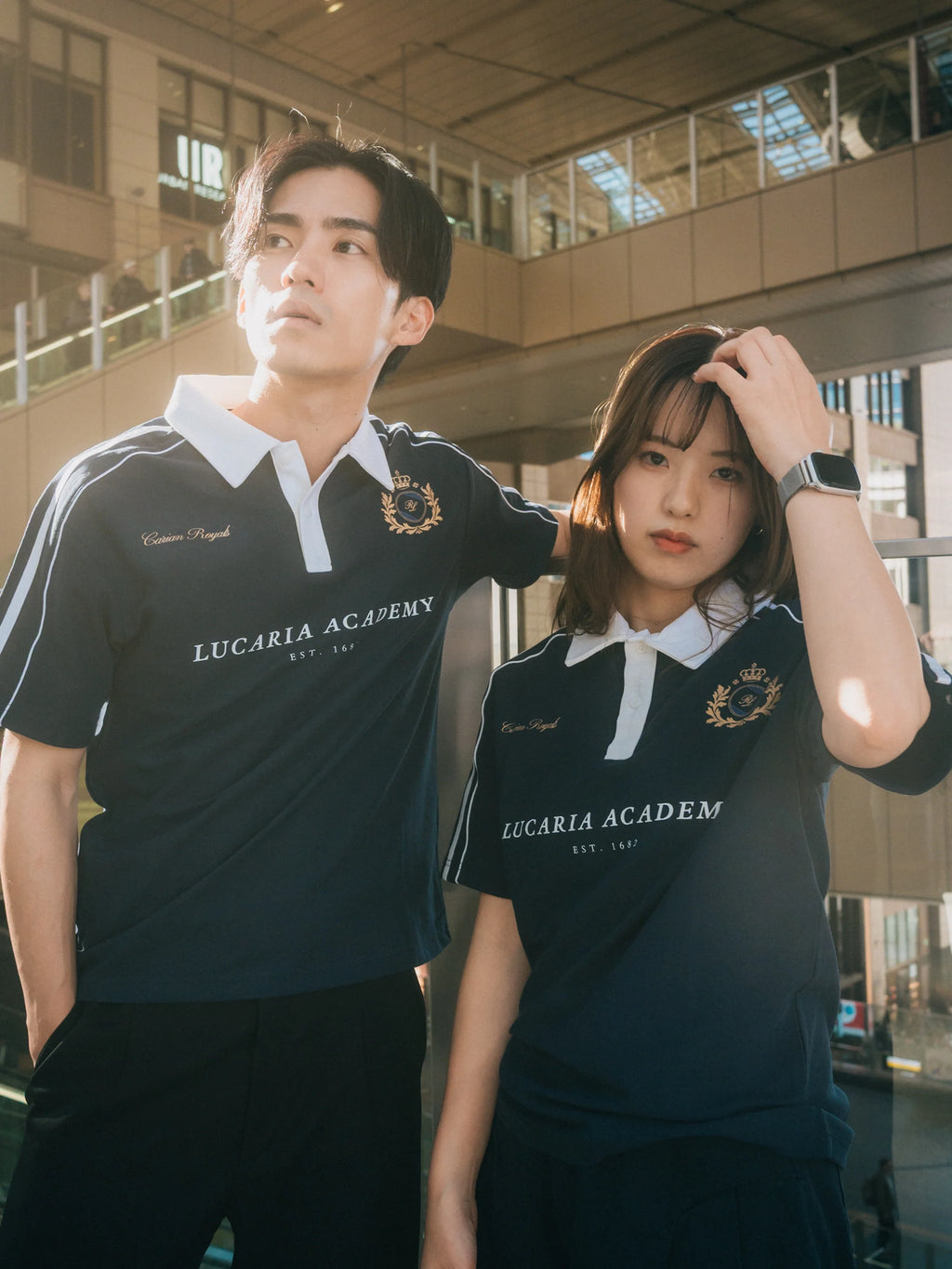 Lucaria Varsity Polo - Navy