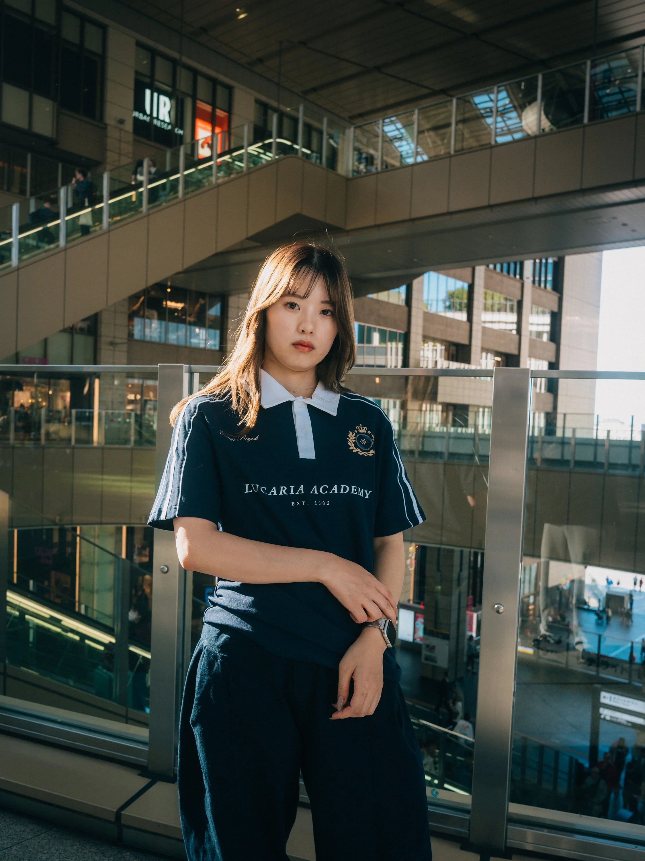 Lucaria Varsity Polo - Navy