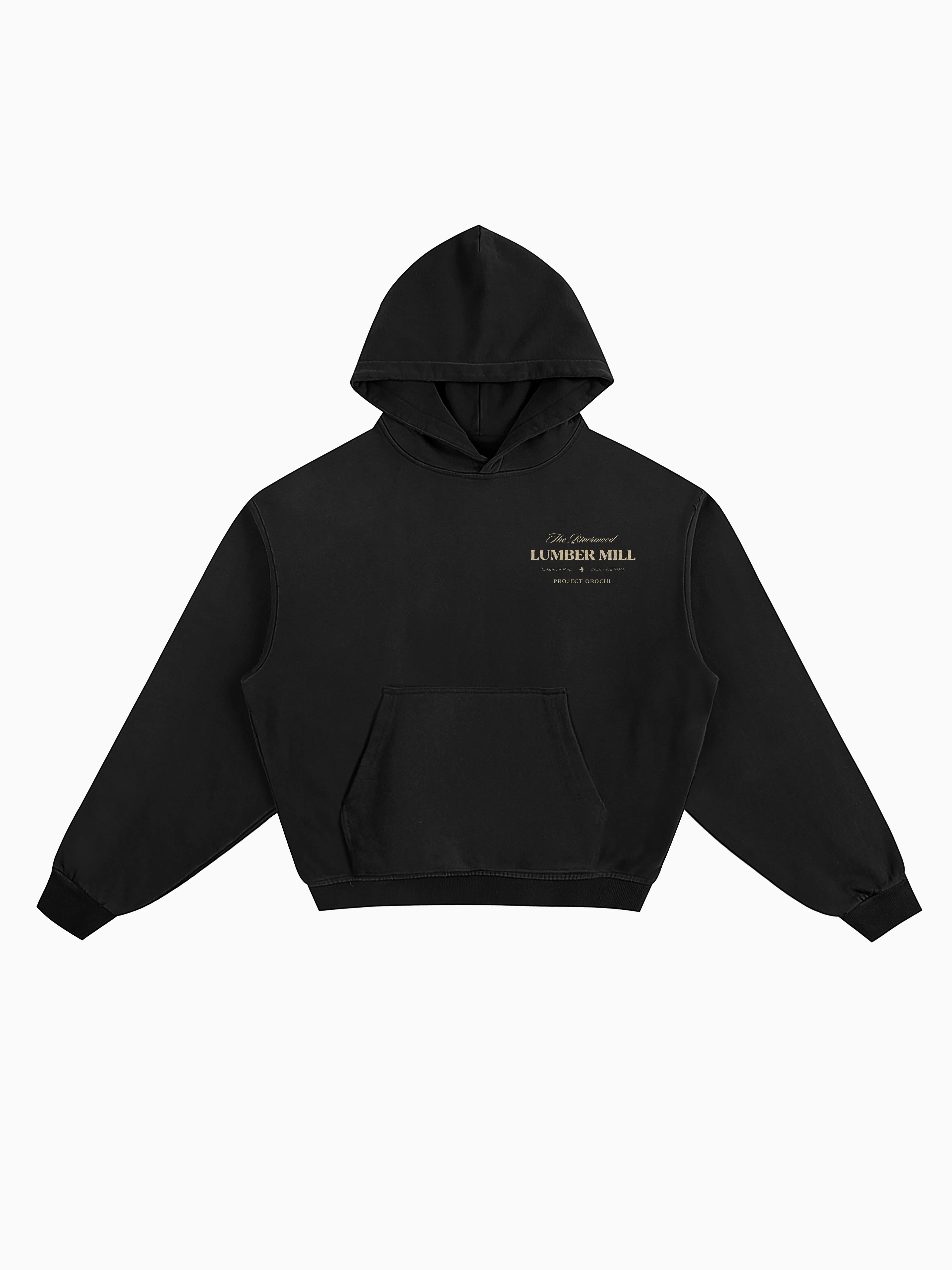 Lumber Mill Box Hoodie - Black