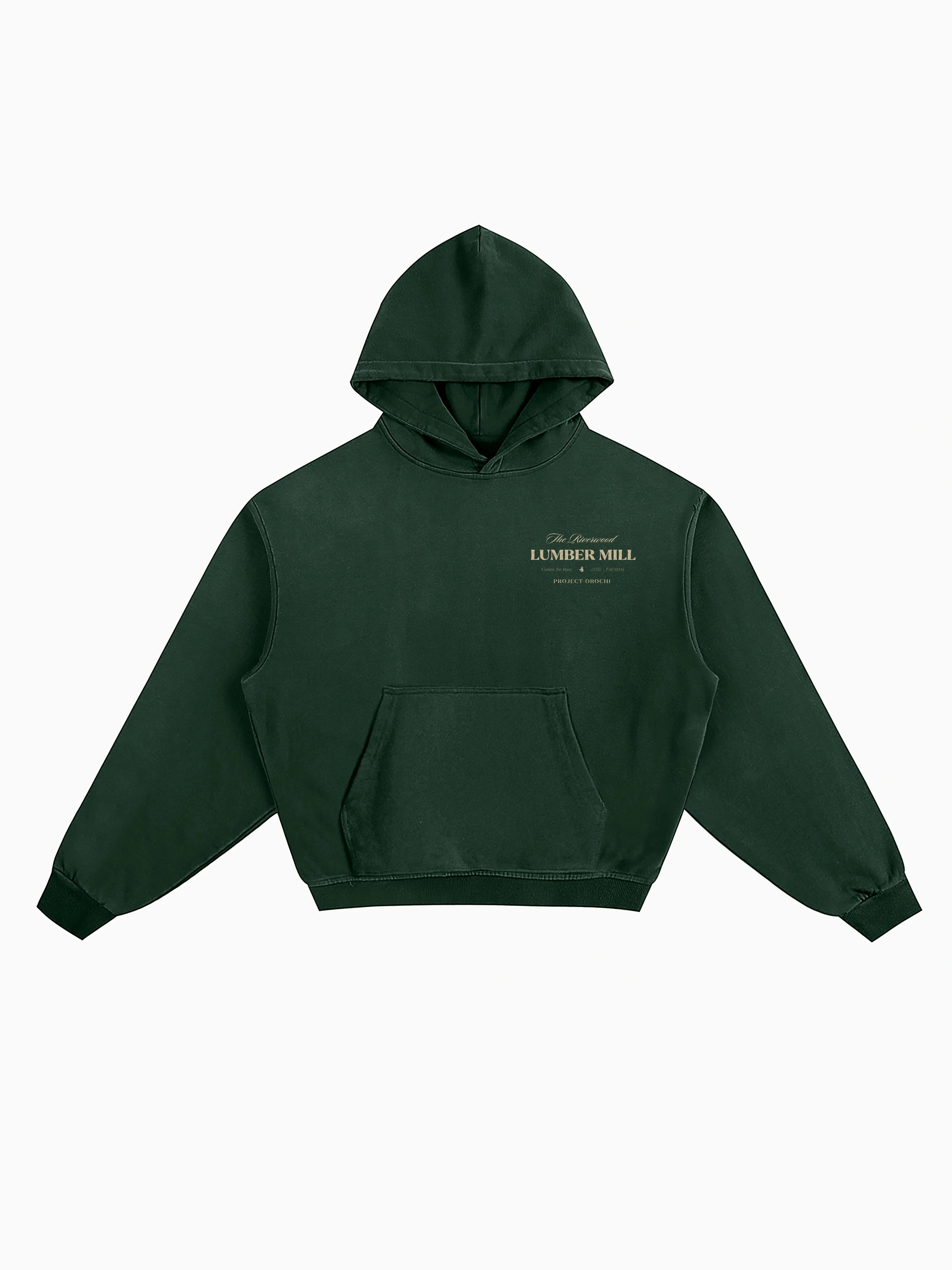 Lumber Mill Box Hoodie - Forest Green