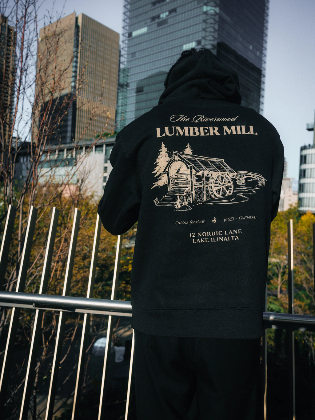 Lumber Mill Box Hoodie - Black