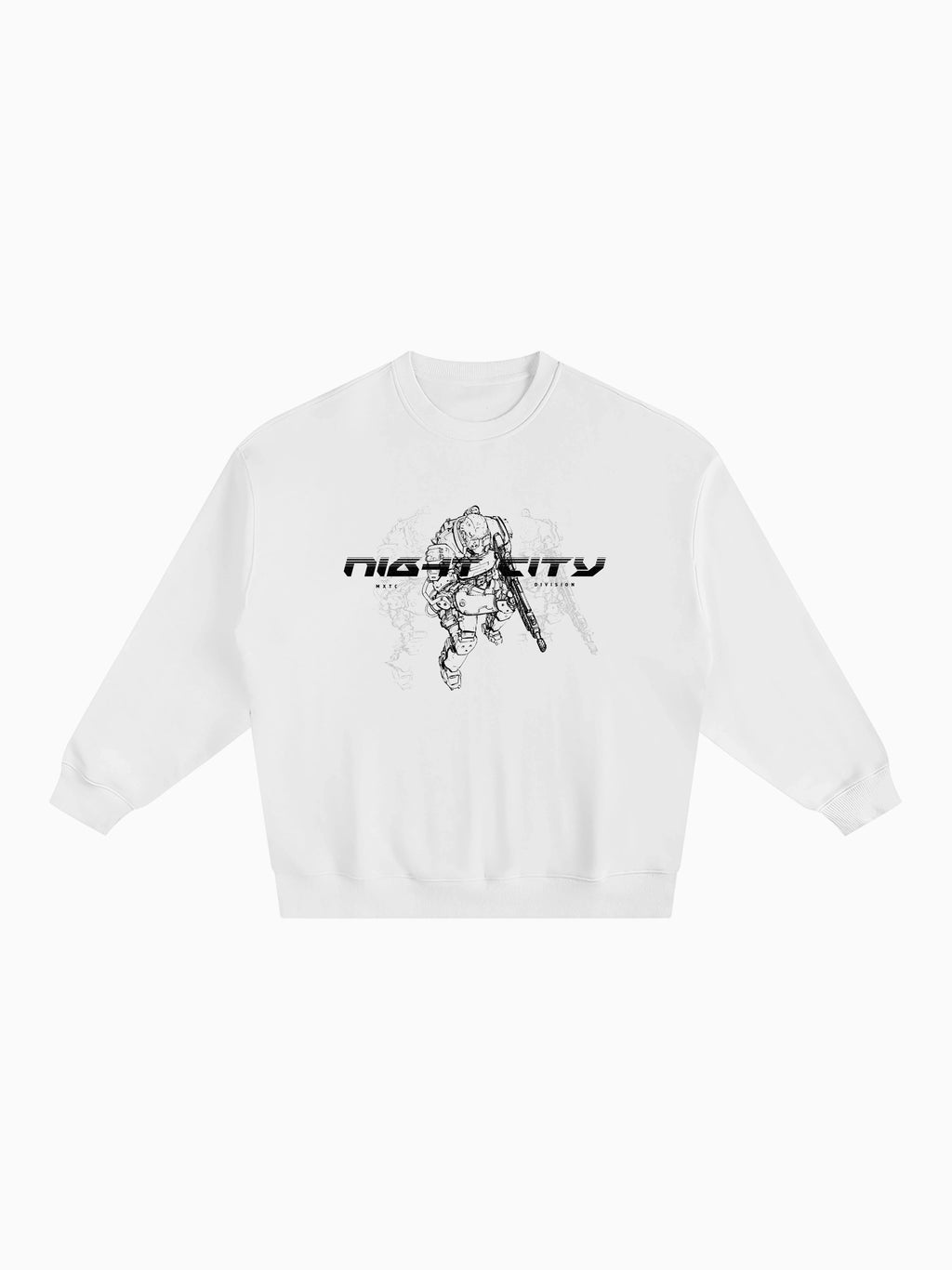 NCPD Box Crewneck - White