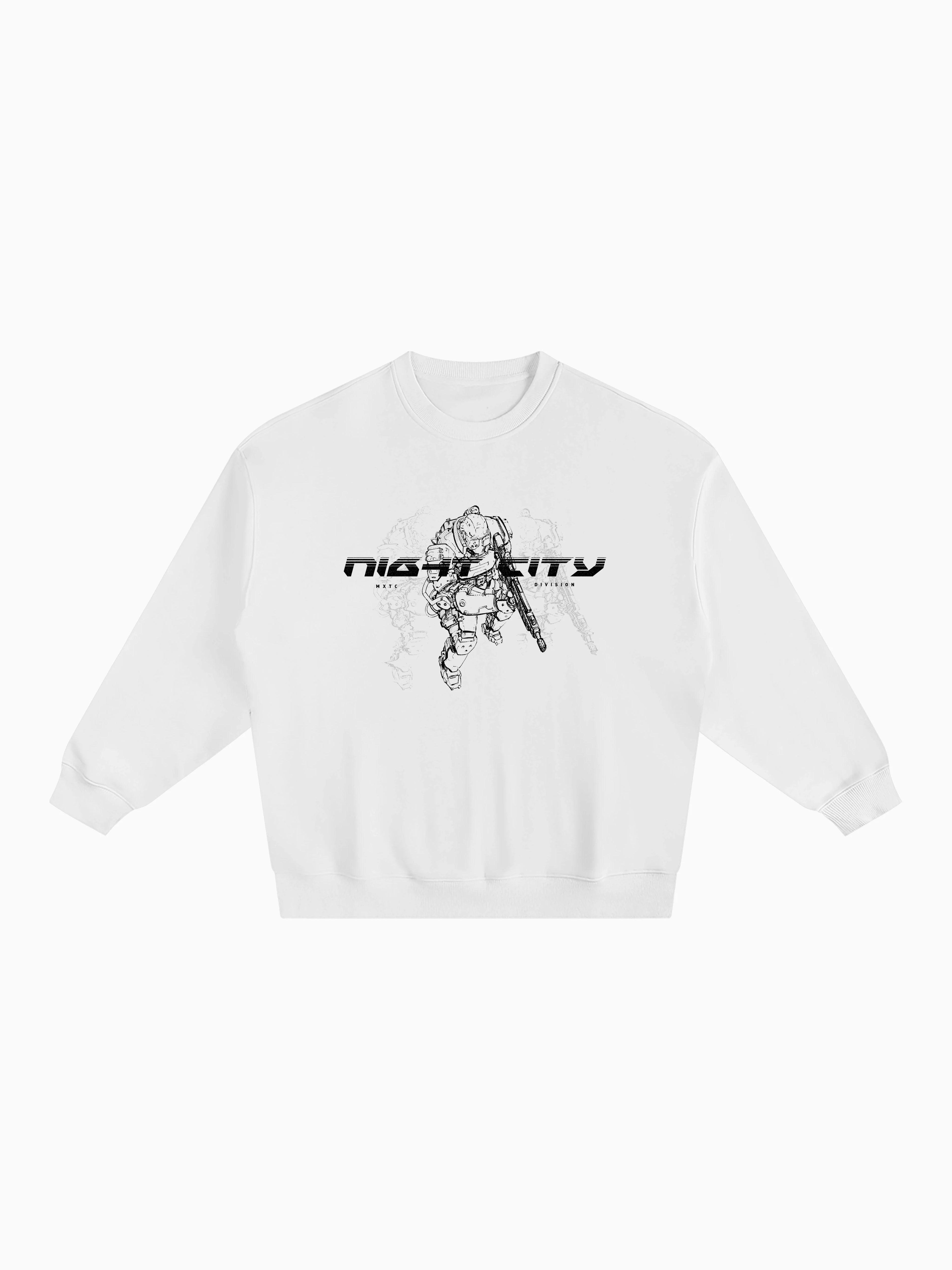 NCPD Box Crewneck - White