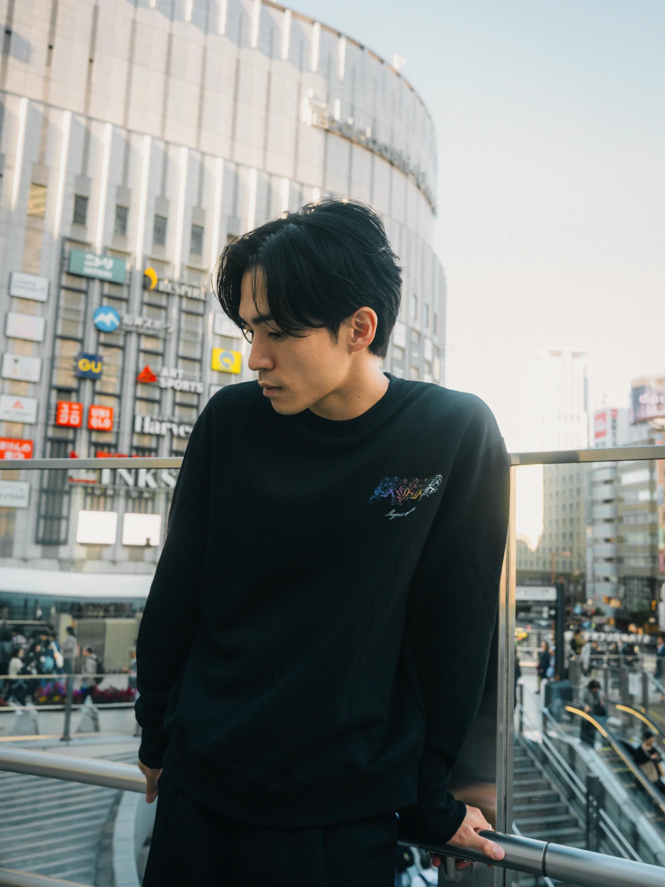 Run Club Box Crewneck - Black