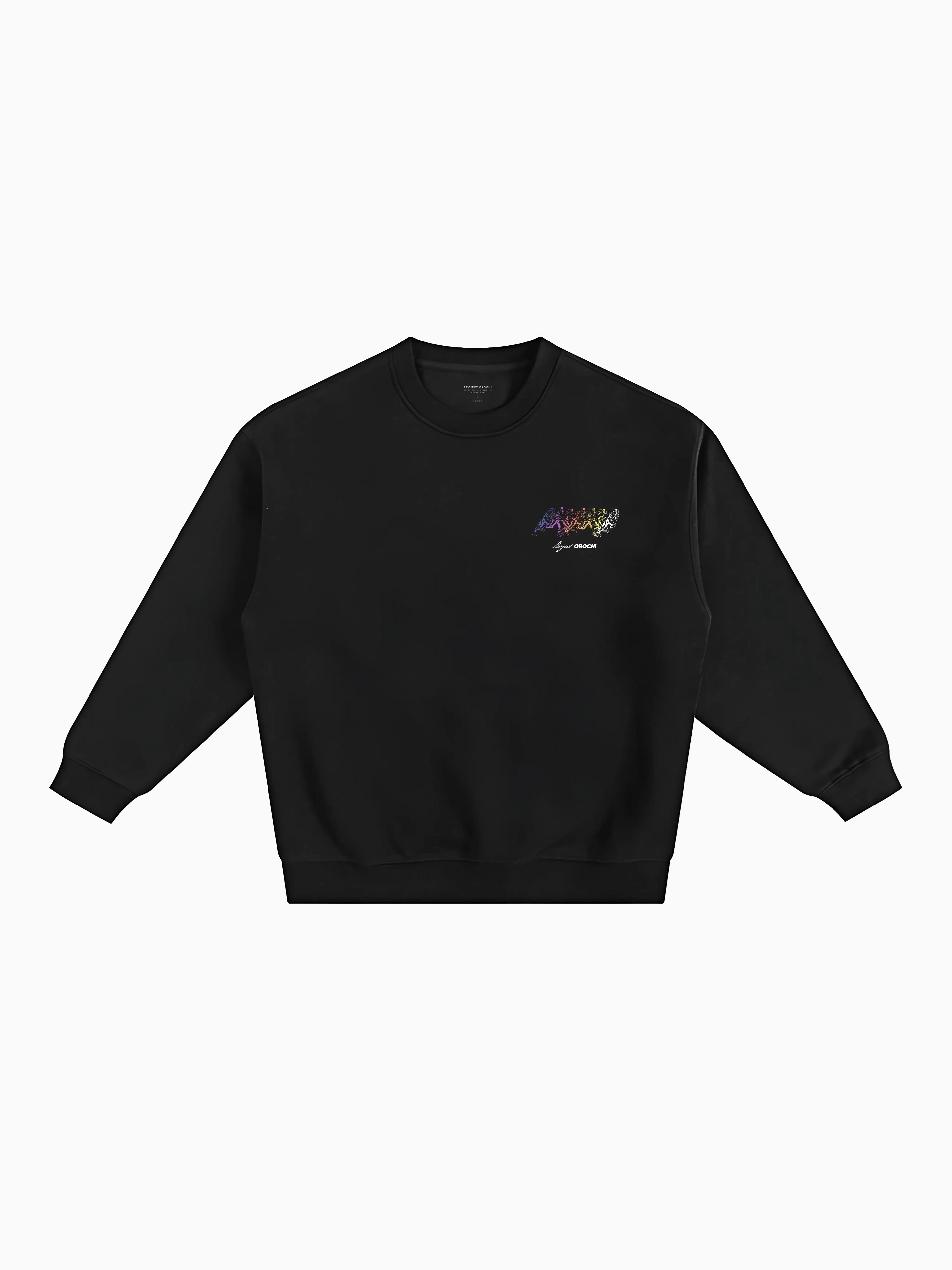 Run Club Box Crewneck - Black