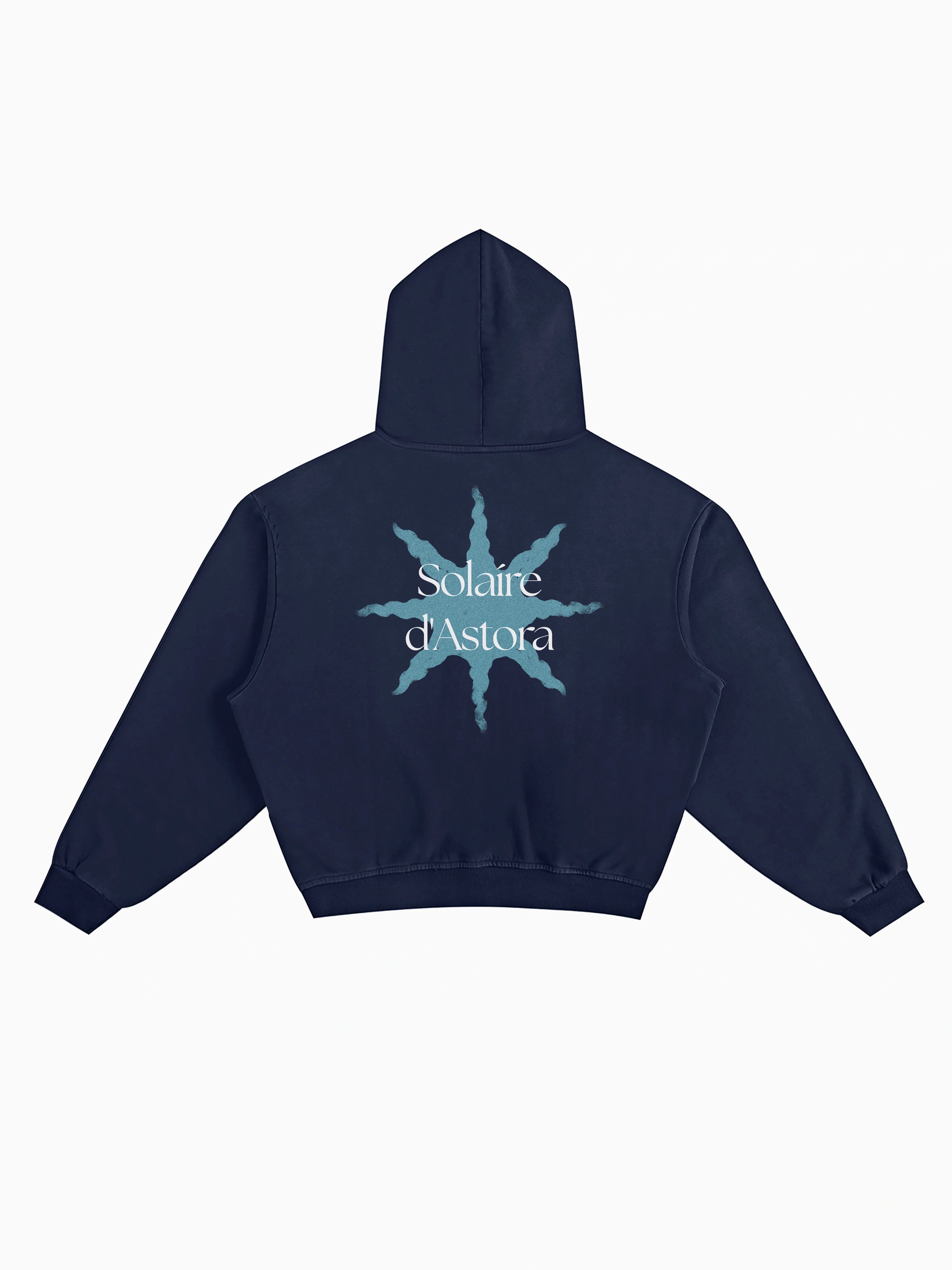 Solaire Box Hoodie - Navy
