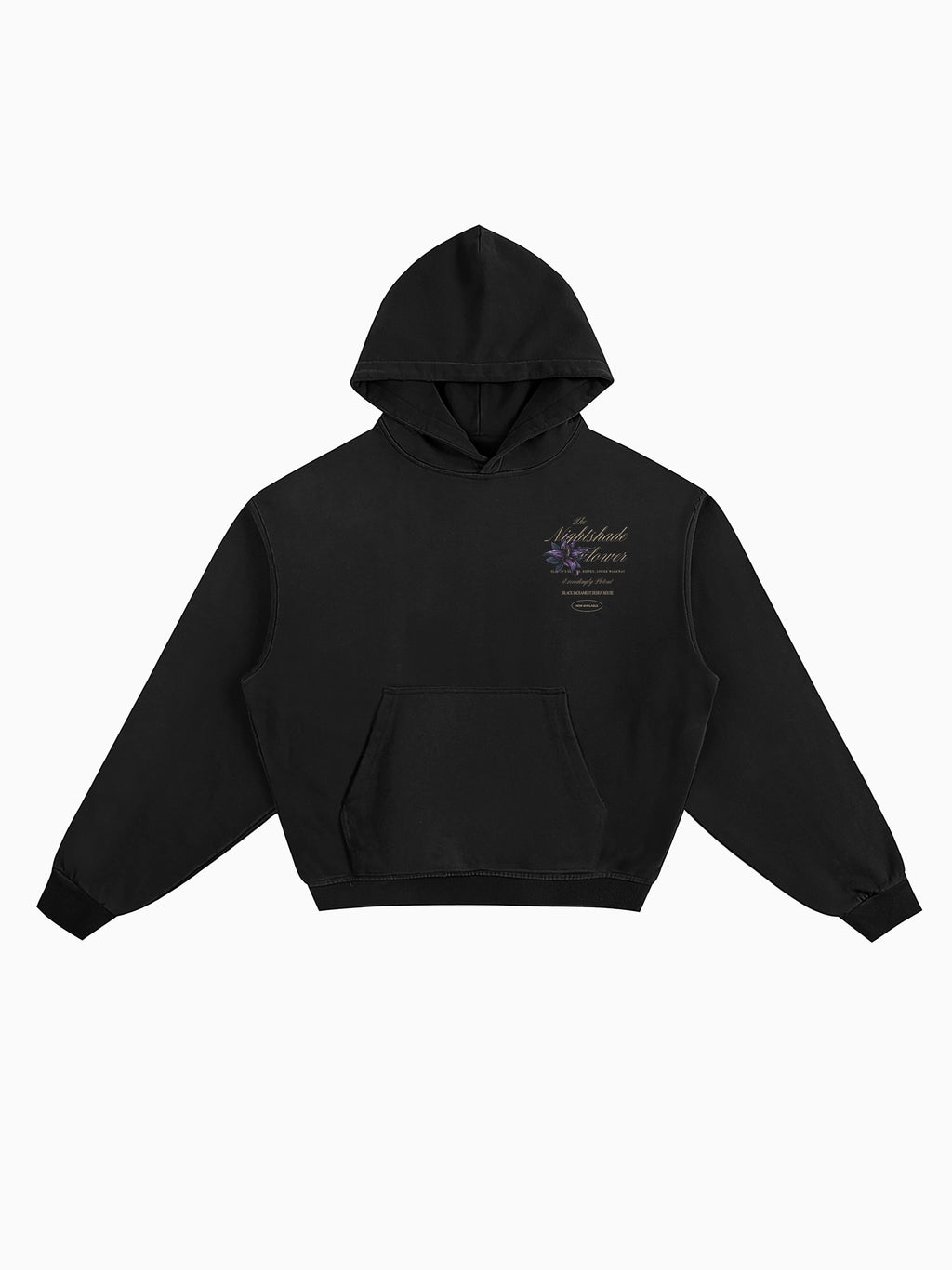 Nightshade Box Hoodie - Black
