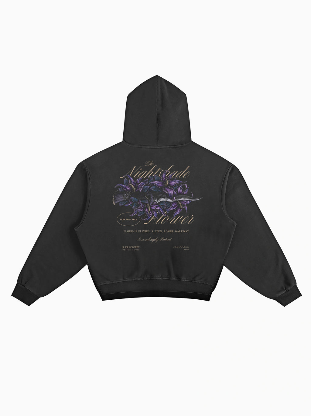 Nightshade Box Hoodie - Charcoal