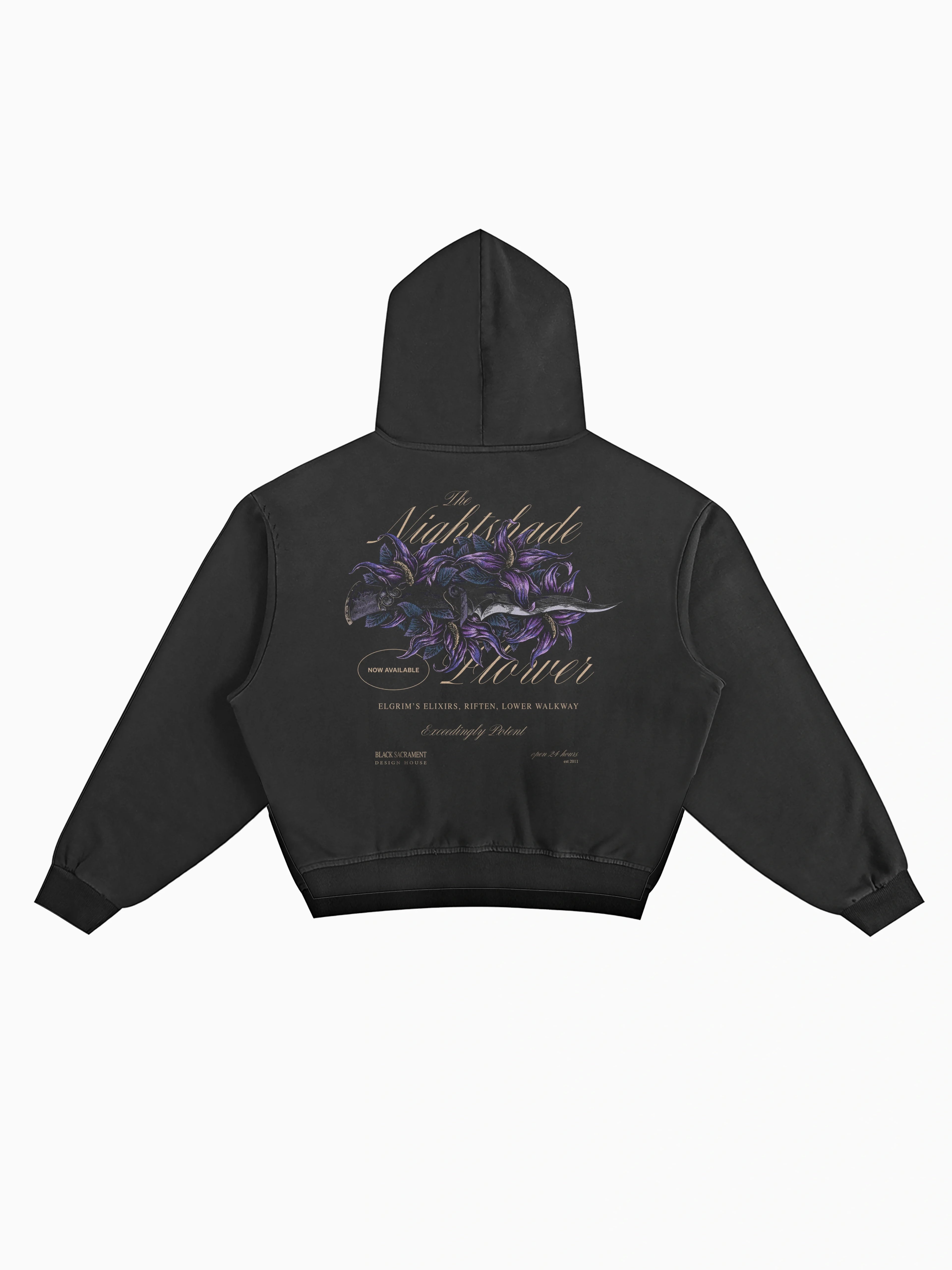 Nightshade Box Hoodie - Charcoal
