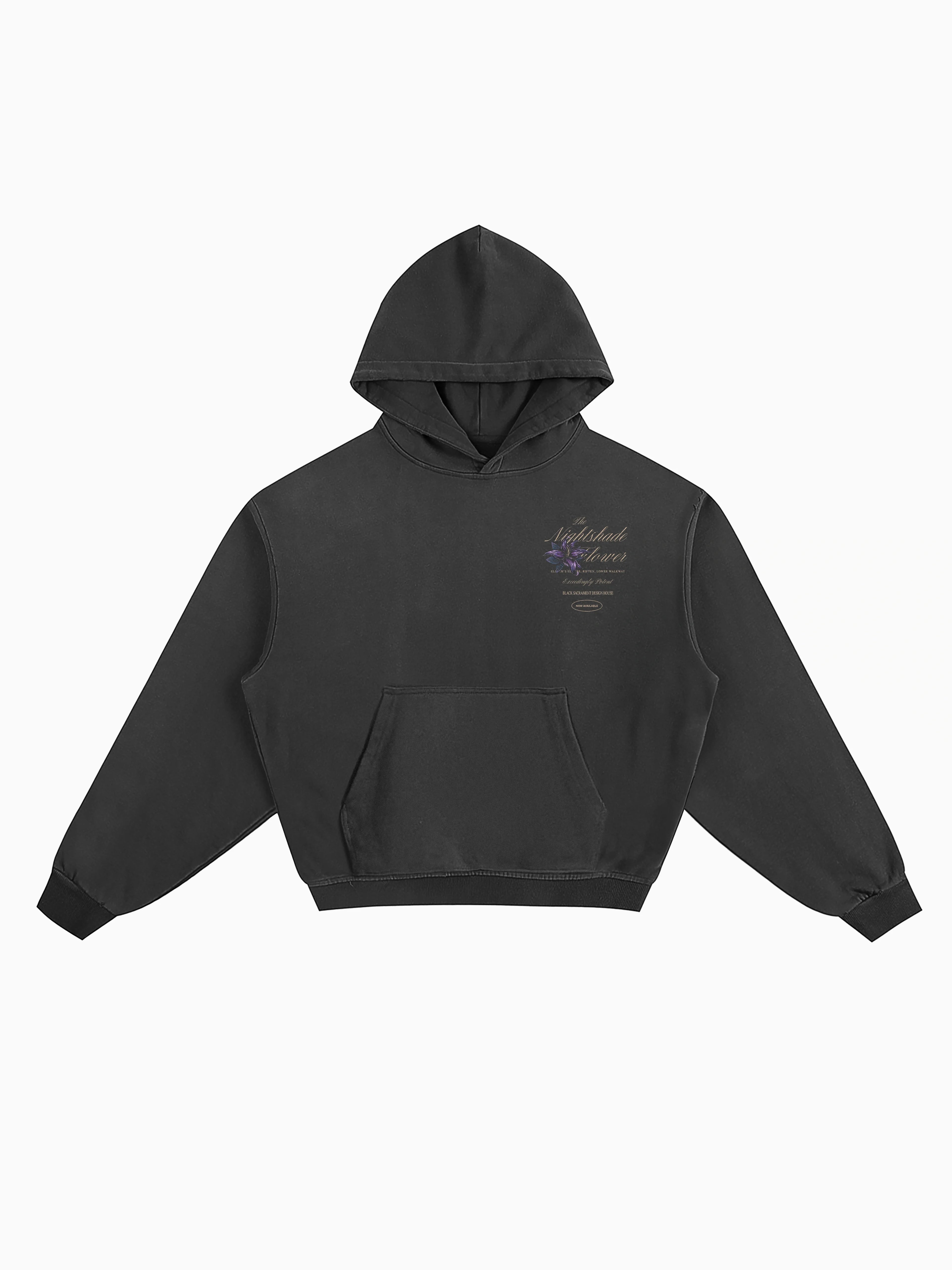 Nightshade Box Hoodie - Charcoal