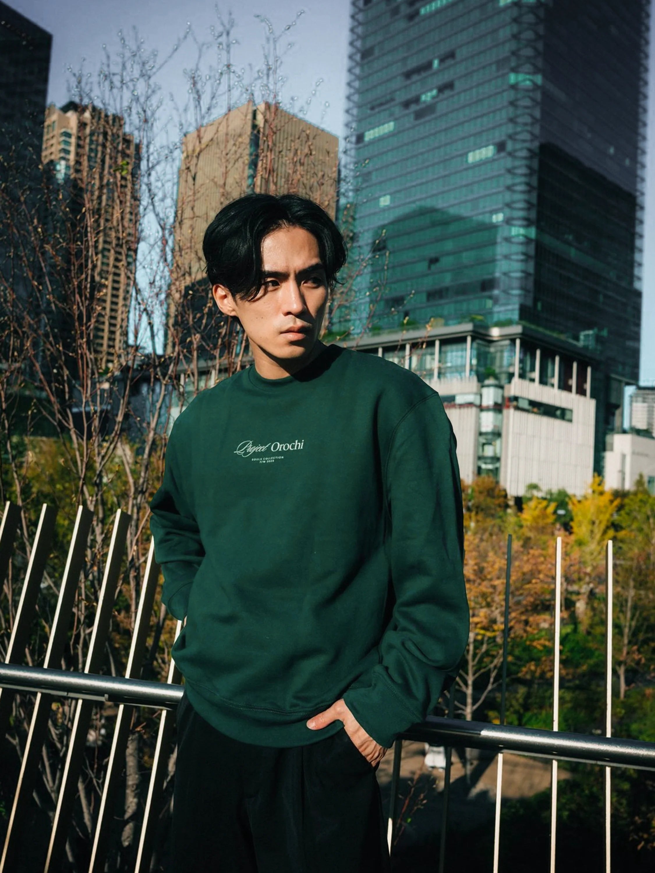 Watchdogs Box Crewneck - Forest Green
